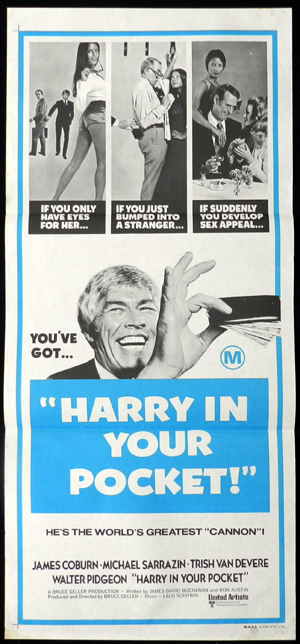 HARRY IN YOUR POCKET daybill Movie poster James Coburn - Moviemem ...