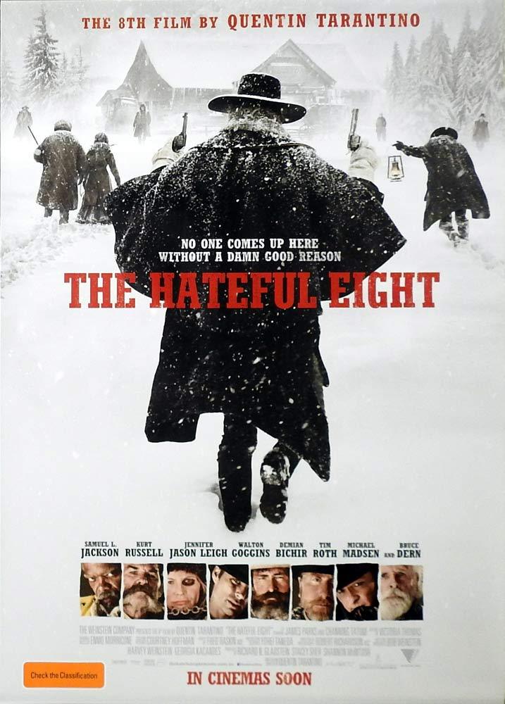 THE HATEFUL EIGHT Original AUSTRALIAN DS One sheet Movie poster Quentin Tarantino