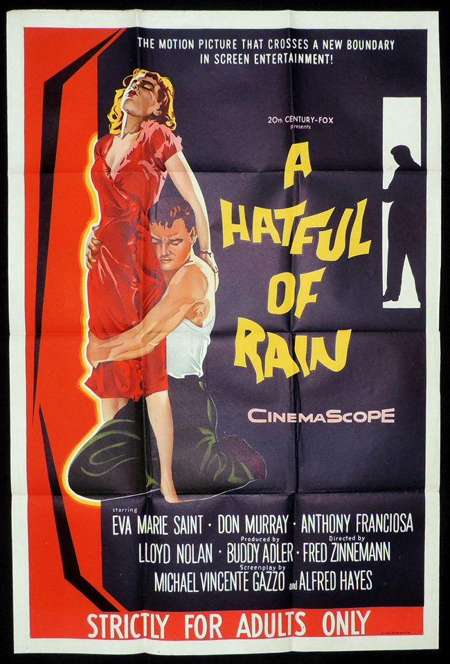 A HATFUL OF RAIN One Sheet Movie Poster Eva Marie Saint