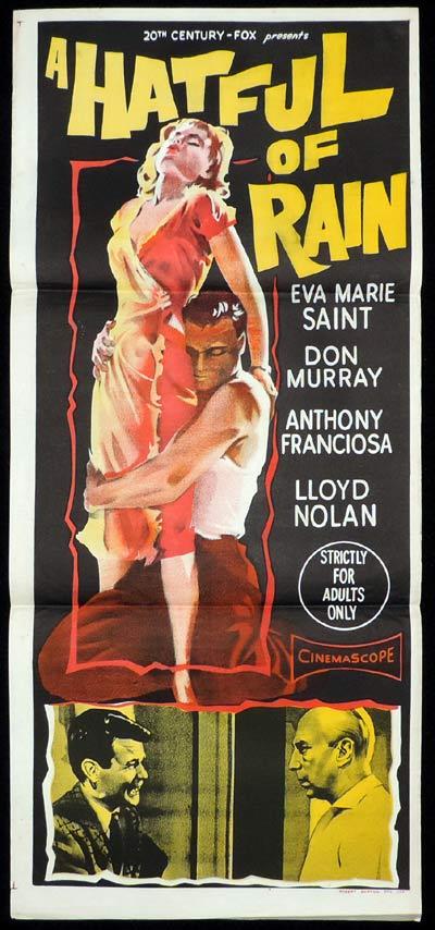 A HATFUL OF RAIN Daybill Movie poster Eva Marie Saint