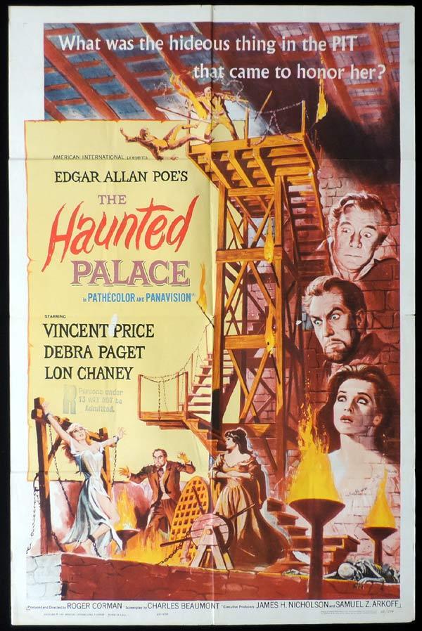 THE HAUNTED PALACE One Sheet Movie Poster Vincent Price - Moviemem ...