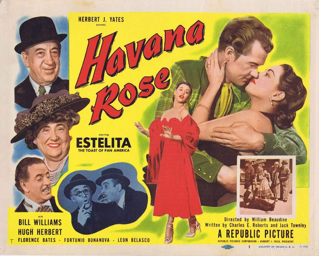 HAVANA ROSE 1951 Estelita RARE Title Lobby card