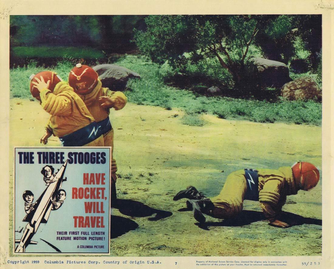 THREE STOOGES HAVE ROCKET WILL TRAVEL 1959 Three Stooges Lobby card 7