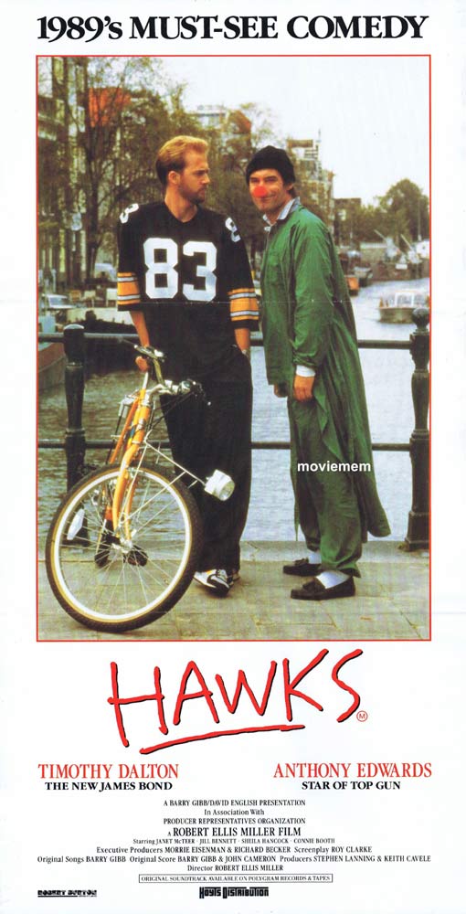 HAWKS Original Daybill Movie Poster Timothy Dalton Anthony Edward