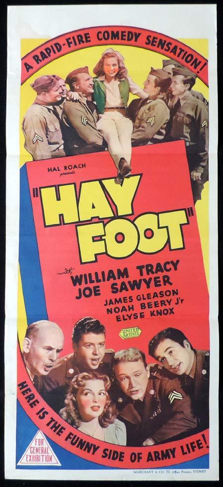HAY FOOT Original Daybill Movie Poster William Tracy Marchant Graphics
