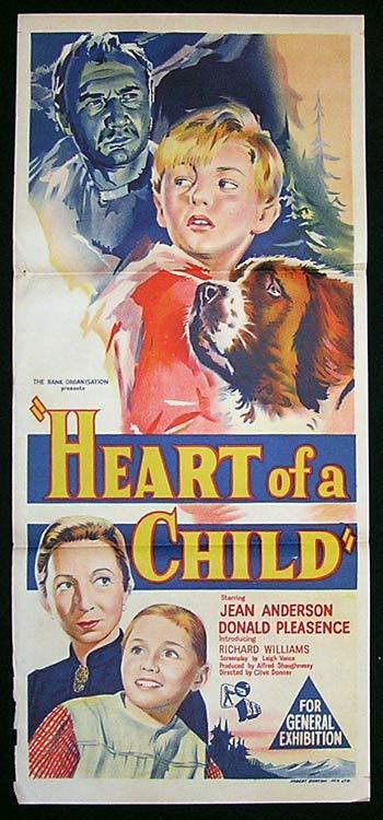HEART OF A CHILD Movie Poster 1958 British Cinema Australian Daybill