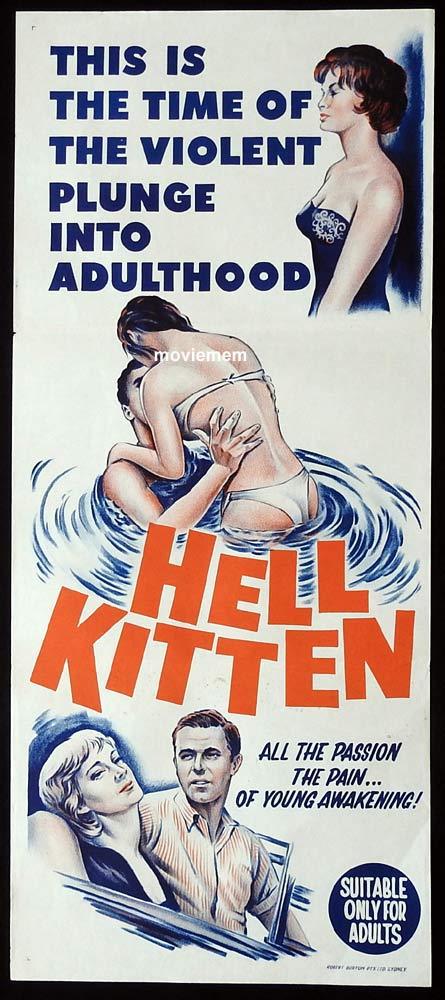 HELL KITTEN Original Daybill Movie Poster Jo Ann LeCompte Frank Roche
