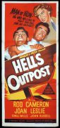 HELL'S OUTPOST Daybill Movie poster Rod Cameron