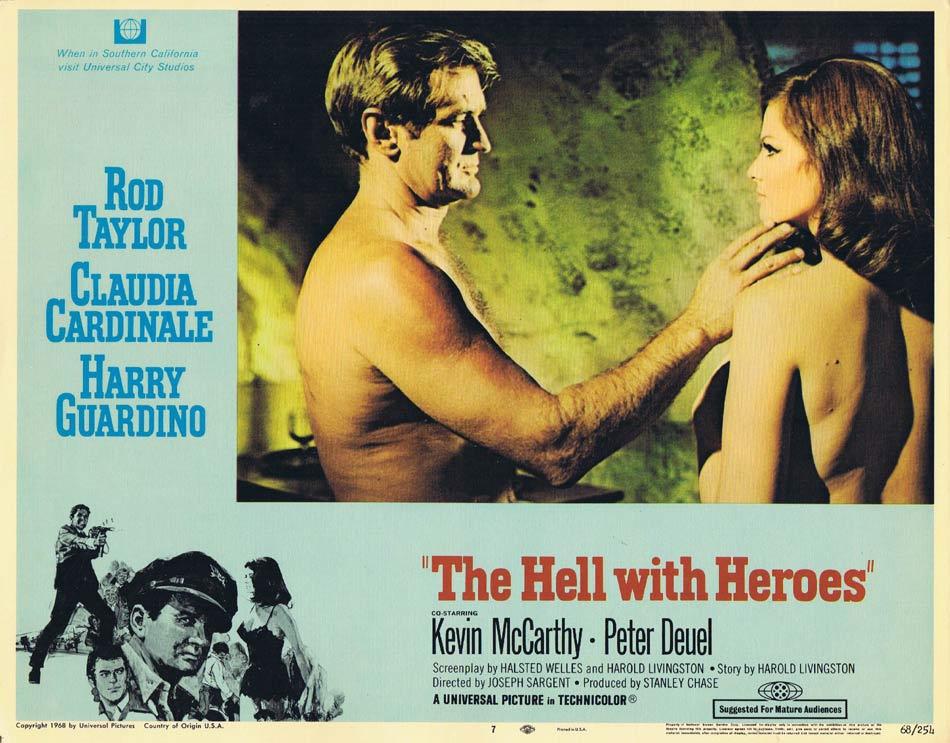 THE HELL WITH HEROES Lobby Card 7 Claudia Cardinale