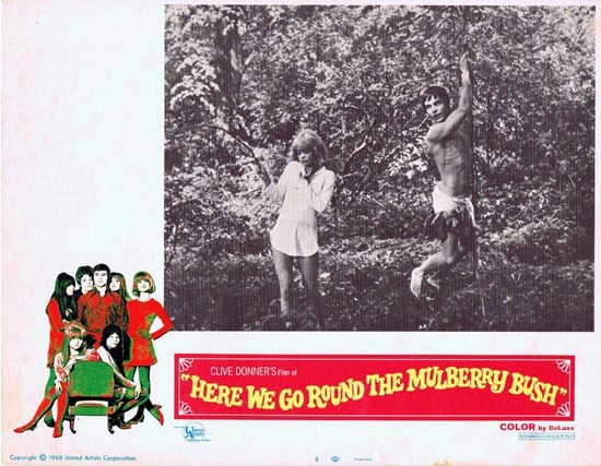 HERE WE GO ROUND THE MULBERRY BUSH Lobby Card 1968 Barry Evans Clive Donner