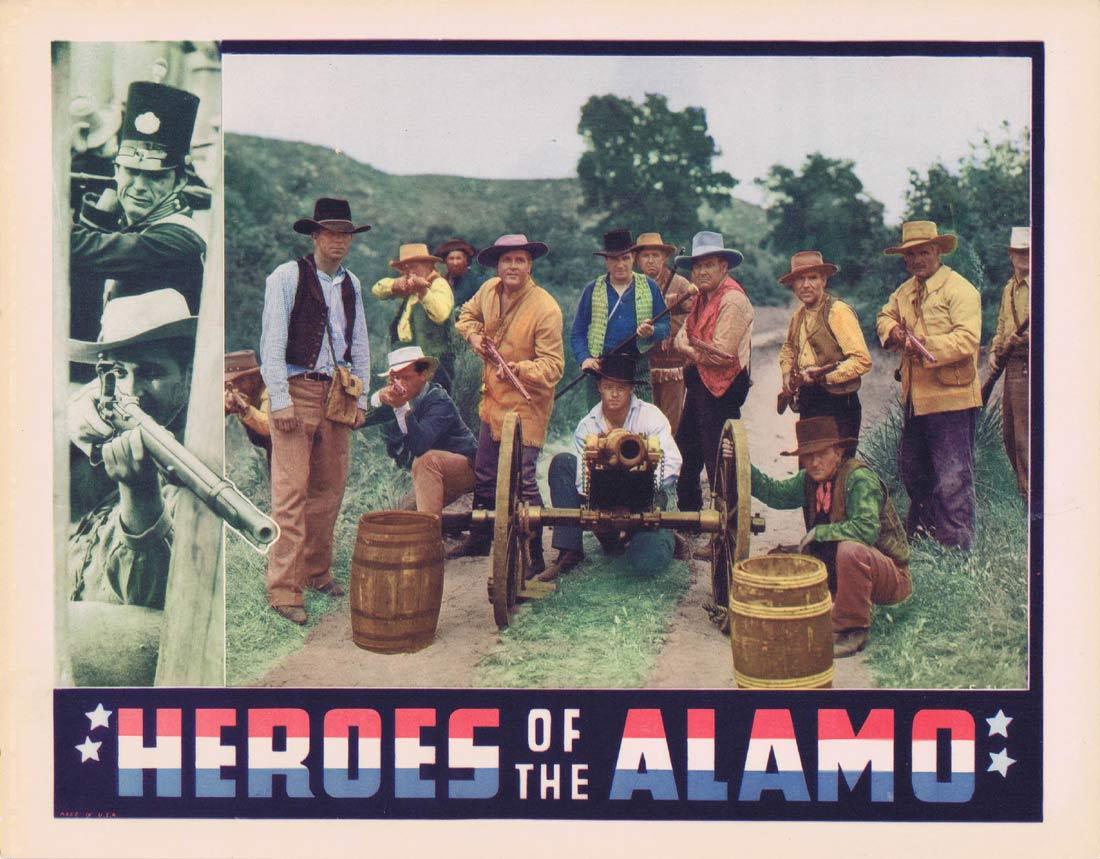 HEROES OF THE ALAMO Vintage Movie Lobby Card Bruce Warren Lane Chandler Earl Hodgins