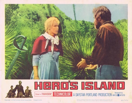 HERO’S ISLAND Lobby card 1962 James Mason Kate Manx