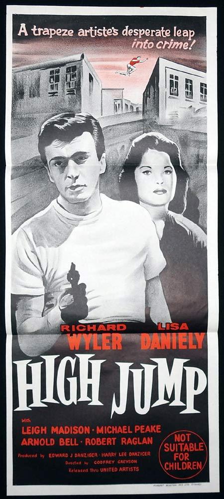 HIGH JUMP Original Daybill Movie Poster Richard Wyler Lisa Daniely