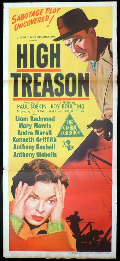HIGH TREASON Daybill Movie poster Liam Redmond