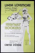 HIGHWAY HOOKERS One sheet Movie poster '76 Linda Lovemore Sexploitation