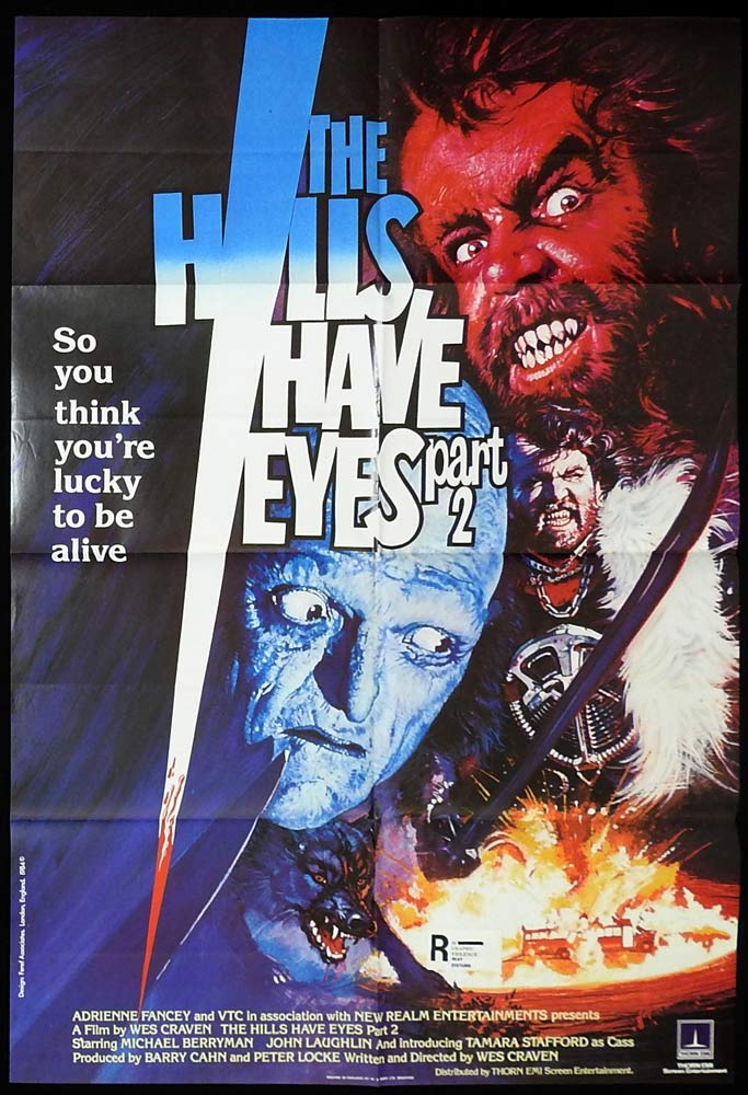 THE HILLS HAVE EYES Part 2 British One Sheet Movie Poster Wes Craven Horror