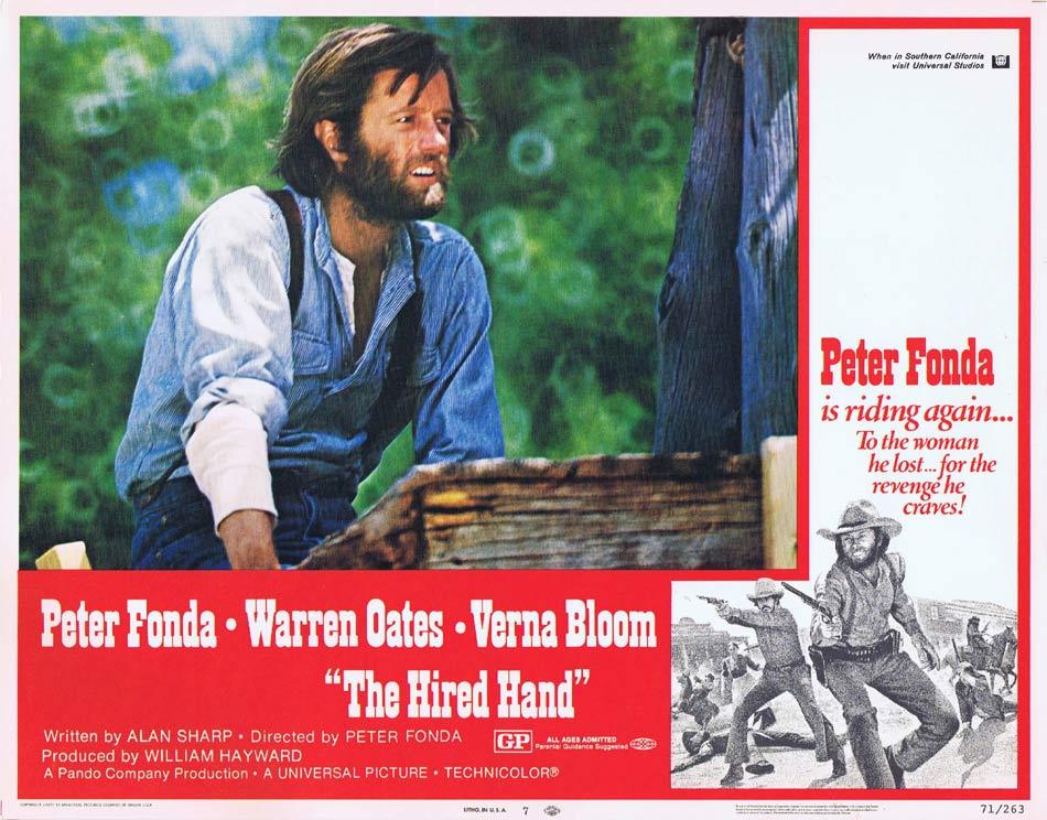THE HIRED HAND Lobby Card 7 Peter Fonda Warren Oates Verna Bloom