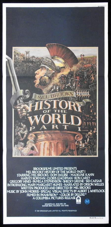 HISTORY OF THE WORLD PART 1 Original Daybill Movie Poster Mel Brooks