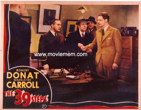 39 STEPS ’35-Hitchcock REPRO Lobby card #1