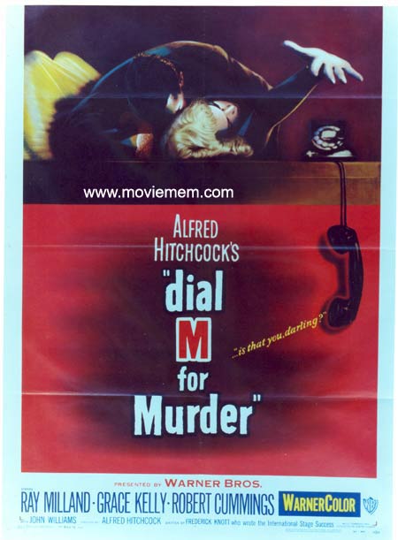 DIAL M FOR MURDER '54-Hitchcock-Ray Milland REPRO poster - Moviemem ...