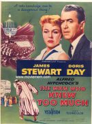 MAN WHO KNEW TOO MUCH '56-Hitchcock-James Stewart REPRO poster