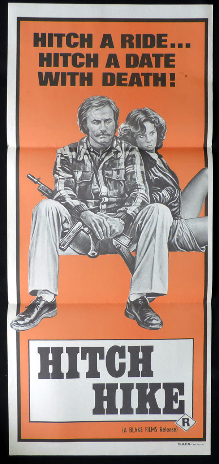 HITCH HIKE 1977 Franco Nero Horror VINTAGE Daybill Movie poster
