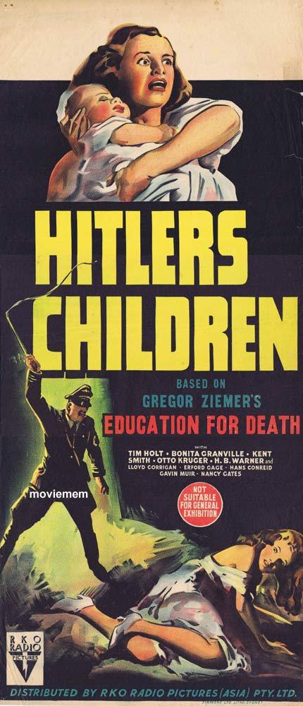 HITLER’S CHILDREN Daybill Movie poster Tim Holt 1943
