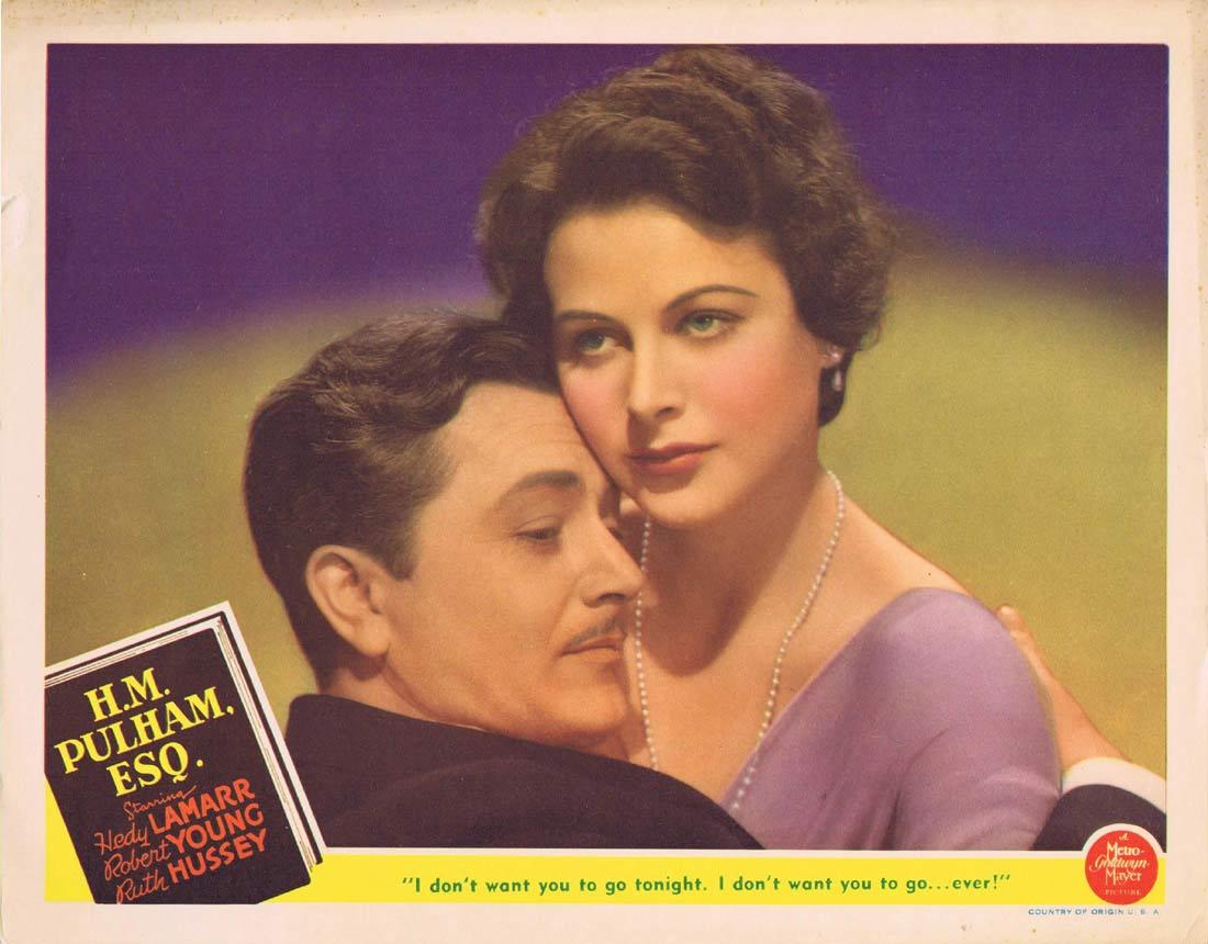 HM PULHAM ESQ Lobby Card 1941 Hedy Lamarr Robert Young Ruth Hussey