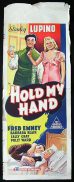HOLD MY HAND '38 RARE Long Daybill poster