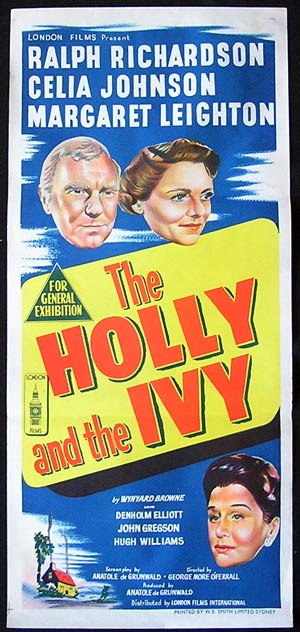 THE HOLLY AND THE IVY ’52-Ralph Richardson-XMAS poster