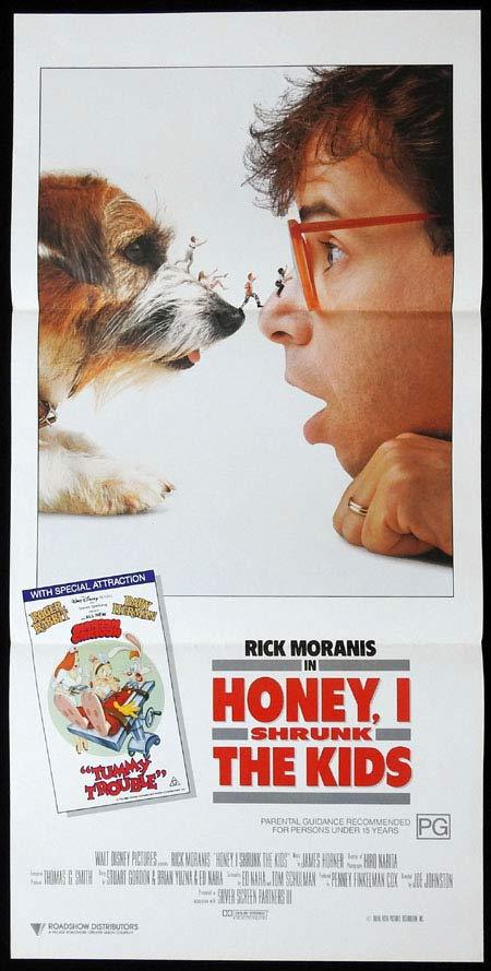 HONEY I SHRUNK THE KIDS Original Daybill Movie Poster Rick Moranis Roger Rabbit