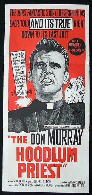 THE HOODLUM PRIEST Daybill Movie Poster Don Murray