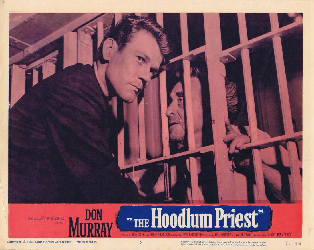 THE HOODLUM PRIEST 1961 Don Murray Film Noir Lobby Card 5