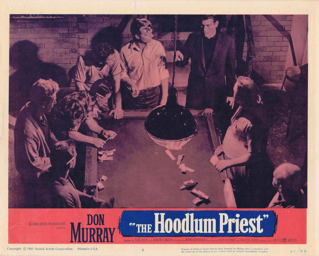 THE HOODLUM PRIEST 1961 Don Murray Film Noir Lobby Card 1