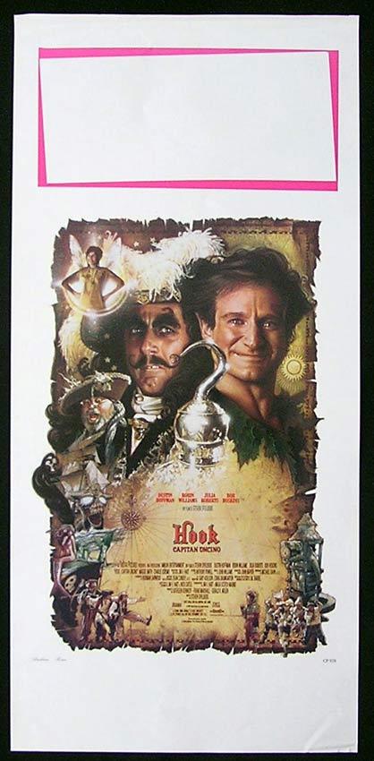 HOOK Italian Locandina Movie Poster Robin Williams Dustin Hoffman