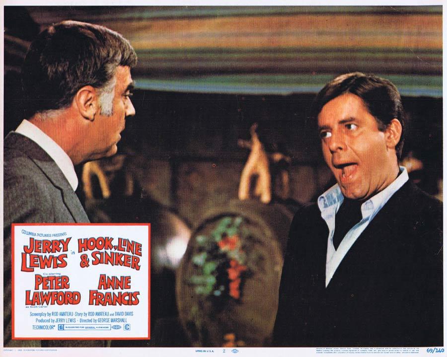 HOOK LINE AND SINKER Lobby Card 2 Jerry Lewis Peter Lawford