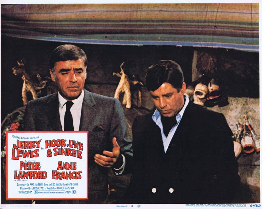 HOOK LINE AND SINKER Lobby Card 3 Jerry Lewis Peter Lawford