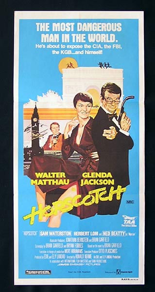 HOPSCOTCH Original Daybill Movie poster Glenda Jackson Walter Matthau Ned Beatty