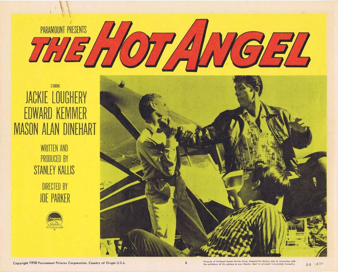 THE HOT ANGEL 1958 Hot Rod hotshots! Lobby card 1