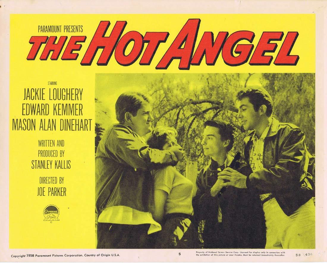 THE HOT ANGEL 1958 Hot Rod hotshots! Lobby card 5