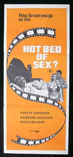 HOT BED OF SEX aka AMUCK Original Daybill Movie Poster Farley Granger Giallo