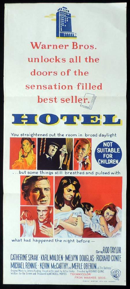 HOTEL Original Daybill Movie Poster Rod Taylor Catherine Spaak