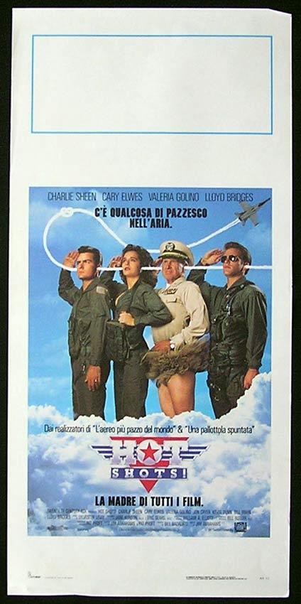 HOT SHOTS Italian Locandina Movie Poster Charlie Sheen