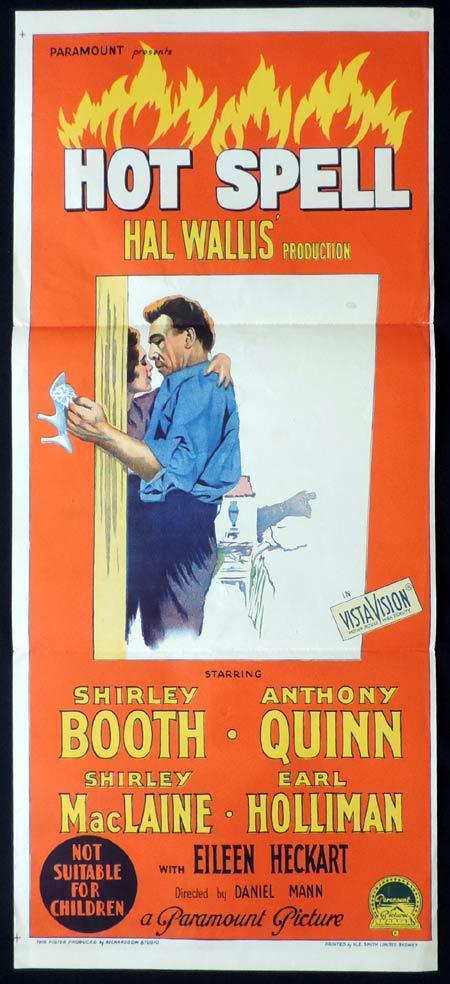 HOT SPELL Original Daybill Movie Poster SHIRLEY BOOTH Shirley MacLaine Richardson Studio