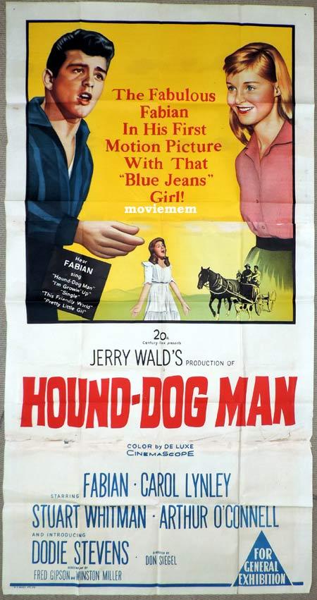 HOUND DOG MAN Original 3 Sheet Movie Poster Fabian Don Siegel