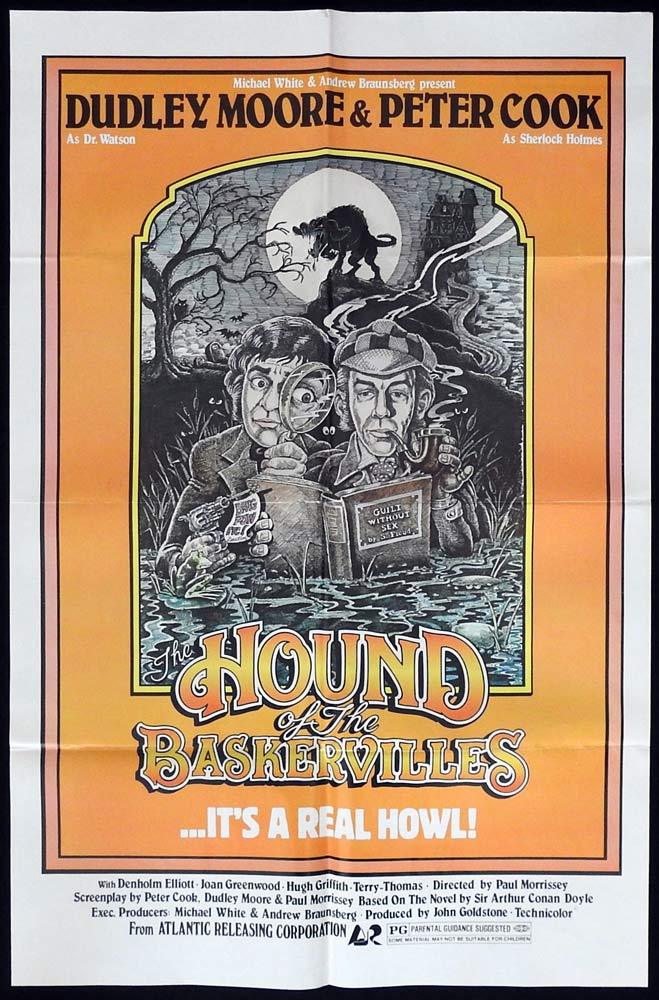 THE HOUND OF THE BASKERVILLES Original One sheet Movie poster Peter Cook Dudley Moore