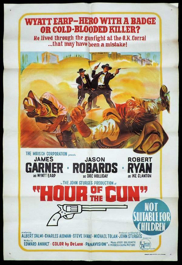 HOUR OF THE GUN One Sheet Movie Poster Wyatt Earp Jason Robards