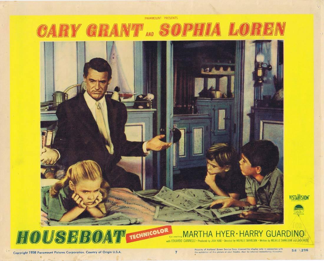HOUSEBOATLobby Card 7 Cary Grant Sophia Loren Martha Hyer