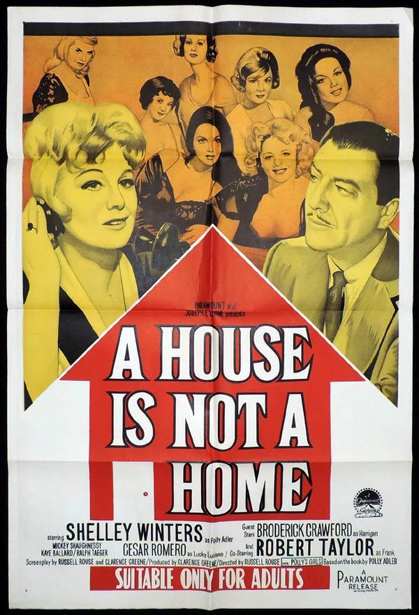 A HOUSE IS NOT A HOME One Sheet Movie Poster Shelley WInters