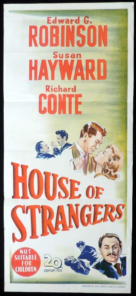 HOUSE OF STRANGERS Original Daybill Movie Poster Edward G. Robinson